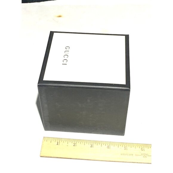 Gucci Watch Box Presentation Black White Cardboard Display Gift Empty - Picture 6 of 10